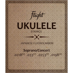 Flight Fussc100 Soprano Σετ 4 Χορδές Ukelele Carbon 20-33" 1/4