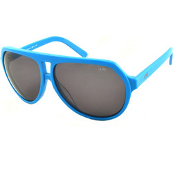 LAK 8190 Ανδρικά Γυαλιά Ηλίου Aviator Κοκάλινα Μπλε με Μαύρο Φακό