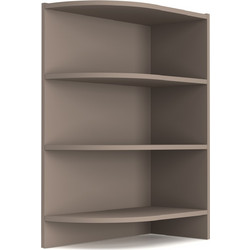 Charlotte Γωνιακό κάτω ντουλάπι με ράφια 30x51/60x85εκ Μόκα SO-CD30K3M