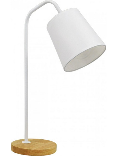 Globostar Barnaby 01574 Πορτατίφ Ε27 Λευκό Καφέ Φ13xΥ48cm