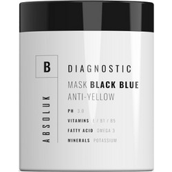 Absoluk Anti-Yellow Black Blue Μάσκα Μαλλιών για Προστασία Χρώματος & Επανόρθωση 250ml