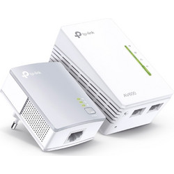 TP-Link TL-WPA4220KIT V5 Powerline Διπλό Kit για Ασύρματη Σύνδεση WiFi 4 με 2 Θύρες Ethernet