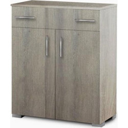 Sarris Νο21 Παπουτσοθήκη Ξύλινη Γκρι Μ75xΠ33xΥ92cm