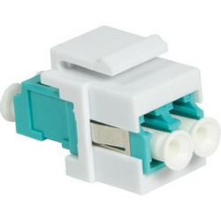 Fibre LCD coupler for keystone panel mounting, aqua/white Logilink (LL-NK0031)