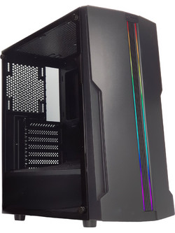 Xilence XG512.RGB Black Gaming Midi Tower Κουτί Υπολογιστή RGB με Πλαϊνό Παράθυρο
