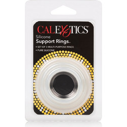 CalExotics Silicone Support Rings Ελαστικό Δαχτυλίδι Πέους Σιλικόνης Λευκό