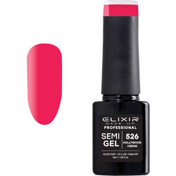 Elixir Semigel 526 Hollywood Cerice Ημιμόνιμο Βερνίκι Νυχιών 5ml