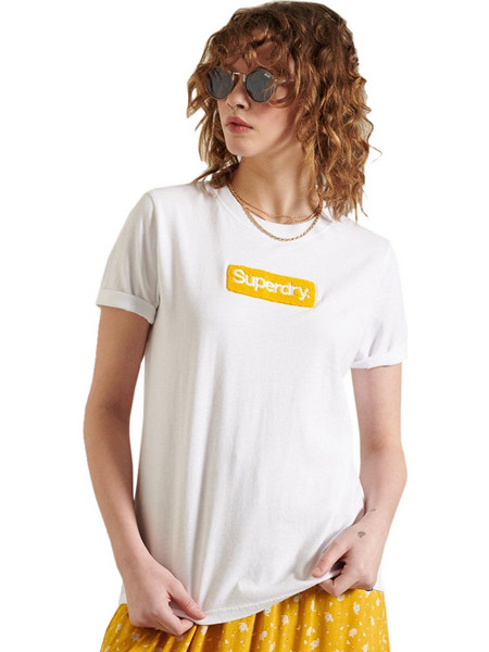 SUPERDRY CORE LOGO WORKWEAR ΜΠΛΟΥΖΑ ΓΥΝΑΙΚEIA W1010511A-T7X (T7X/BRILLIANT WHITE)