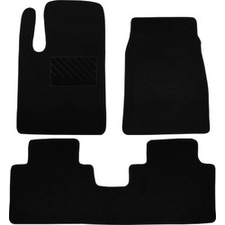 Πατάκια δαπέδου μοκέτας Clan μαύρα για Chevrolet Captiva (I) 3τμχ