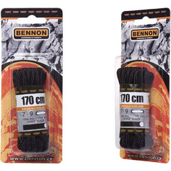 Κορδόνια παπουτσιών Bennon black 170εκ
