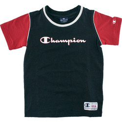 Champion Παιδικό T-Shirt Κοντομάνικο Μαύρο 305631-KK001
