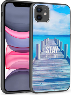 Θήκη iPhone 11 Black TPU - Stay Positive