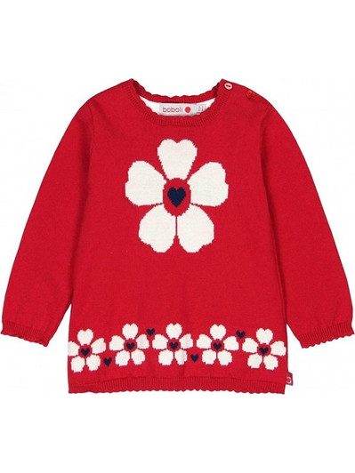 BOBOLI Knitwear dress for baby girl - 706025 - ΚΟΡΙΤΣΙ - RED