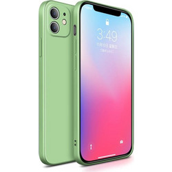 Bodycell Square Liquid Back Cover Light Green (iPhone 12)