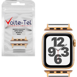 VOLTE-TEL ΜΕΝΤΕΣΕΣ-ΑΝΤΑΠΤΟΡΑΣ ΓΙΑ APPLE WATCH 38/40/41/42mm/WATCH 2/WATCH 3 22mm GOLD