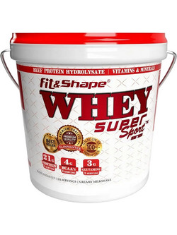 Fit & Shape Whey Super Sport Strawberry Milkshake Πρωτεΐνη Ορού Γάλακτος Γράμμωσης 4.54kg