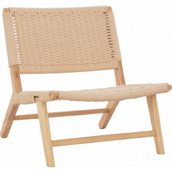 HomeMarkt Πολυθρόνα Ξύλινη Ταμπά Anika HM8917.01