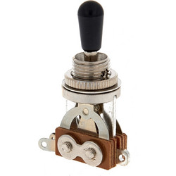 GMi Parts Toggle Switch - Chrome, Black Cap