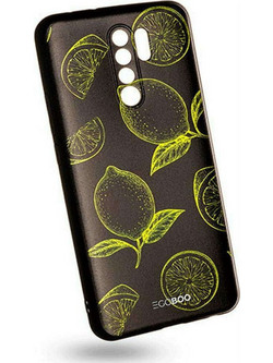 EGOBOO Back Cover Θήκη Lemons Fluo (Xiaomi Redmi 9)