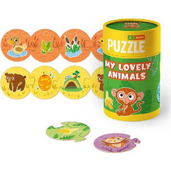 Παιδικό Puzzle Dodo Puzzle & Game My Adorable Animals 4x6 Κομμάτια