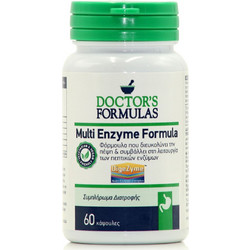 Doctor's Formulas Multi Enzyme Formula Φυτικές Ίνες 60 Κάψουλες