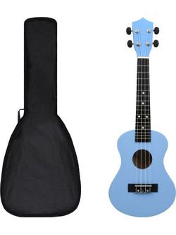 vidaXL 70154 Soprano Blue with Case