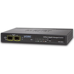 Planet GSD-1002M Managed L2 Switch με 8 Θύρες Ethernet 1Gbps και 2 SFP Θύρες