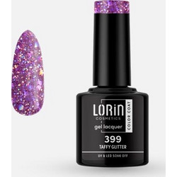 Lorin Gel Lacquer 399 Taffy Glitter Ημιμόνιμο Βερνίκι Νυχιών 8ml