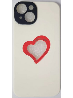 Soft Case Gel TPU Cover 2.0mm Good Luck Καρδιά Για Apple iPhone 13 6.1'' Άσπρο
