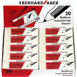 ΓΟΜΑ FABER ΛΕΥΚΗ ΠΑΚ=20ΤΕΜ FABER 5280-Β