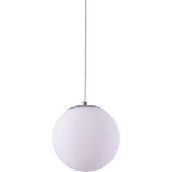 Home Lighting Κρεμαστό Φωτιστικό Οροφής Μονόφωτο E27 Λευκό 77-8119