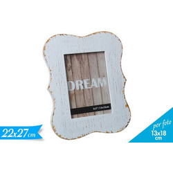 Κορνίζα με ξύλινο πλαίσιο με διαστάσεις 13x18cm