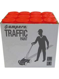 Ampere Traffic Paint Σπρέι Βαφής Κόκκινο 12x650ml