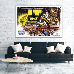 Πίνακας σε καμβά - Vintage Movie Posters - It came from beneath the sea - 45 x 30 εκ