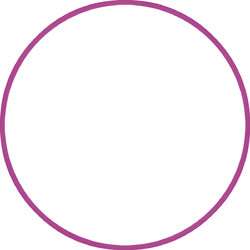 Χούλα-Χουπ HQ 60cm - Φ19mm - 230gr Φούξια 98801 Amila