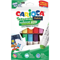 Τέμπερα Στεγνή για Υφάσματα Carioca 10τεμ