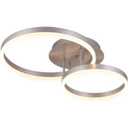 Sunlight C88059/2-SLV Κρεμαστό Φωτιστικό Οροφής Πολύφωτο LED με Θερμό Λευκό Φως Ασημί