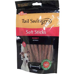 Pet Interest Tail Swingers Soft Sticks with Rabbit 100gr