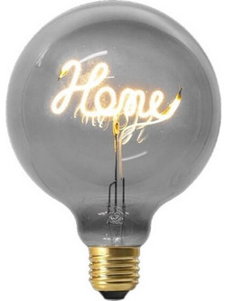 Διακοσμητικός Λαμπτήρας LED Γλόμπος G125 Home Γκρι Γυαλί Θερμό Λευκό - 4W E27