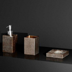 Glass Design Metropole Μοντέρνα Αξεσουάρ Μπάνιου Σετ 3τμχ σε 8 Χρώματα Μπρονζέ