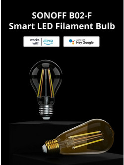 SONOFF SMART ΛΑΜΠΑ LED E27 FILAMENT DIM B02-F-ST64 7W 700Lm 1800K-5000K Wi-Fi 50gr
