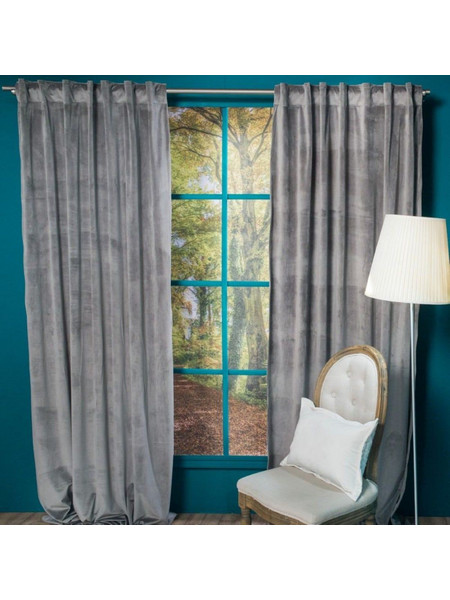 Teoran Κουρτίνα με Τρέσα 140x260 Velvet 11