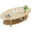 Woodwell Fine Τραπεζάκι Σαλονιού Οβάλ Ξύλινο Μ100xΠ50xΥ43cm E7747,1