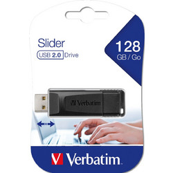 Verbatim Store n Go Slider 128GB USB Stick 2.0 με USB-A