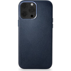 Decoded Leather Back Cover Navy Blue (iPhone 13 Pro)