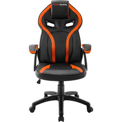 Mars Gaming MGC118 Καρέκλα Gaming Δερματίνης Μαύρη Πορτοκαλί MGC118BO