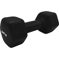 Ligasport OEND390399 Black Βαράκι Εξάγωνo Βινυλίου 9kg