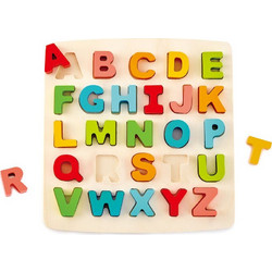 Hape Happy Puzzles Ξύλινο Παζλ Γράμματα Chunky Alphabet