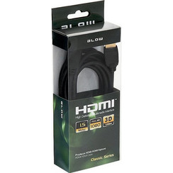 Blow Καλώδιο HDMI 1.4 HDMI Angle 90 Male to HDMI Male 1.5m Black