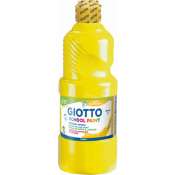 Τέμπερa Giotto Μπουκάλι 500ml School Paint Κίτρινο